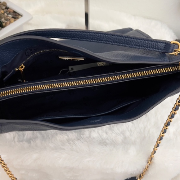 Tory Burch Britten Tote Royal Navy - Picture 7 of 9